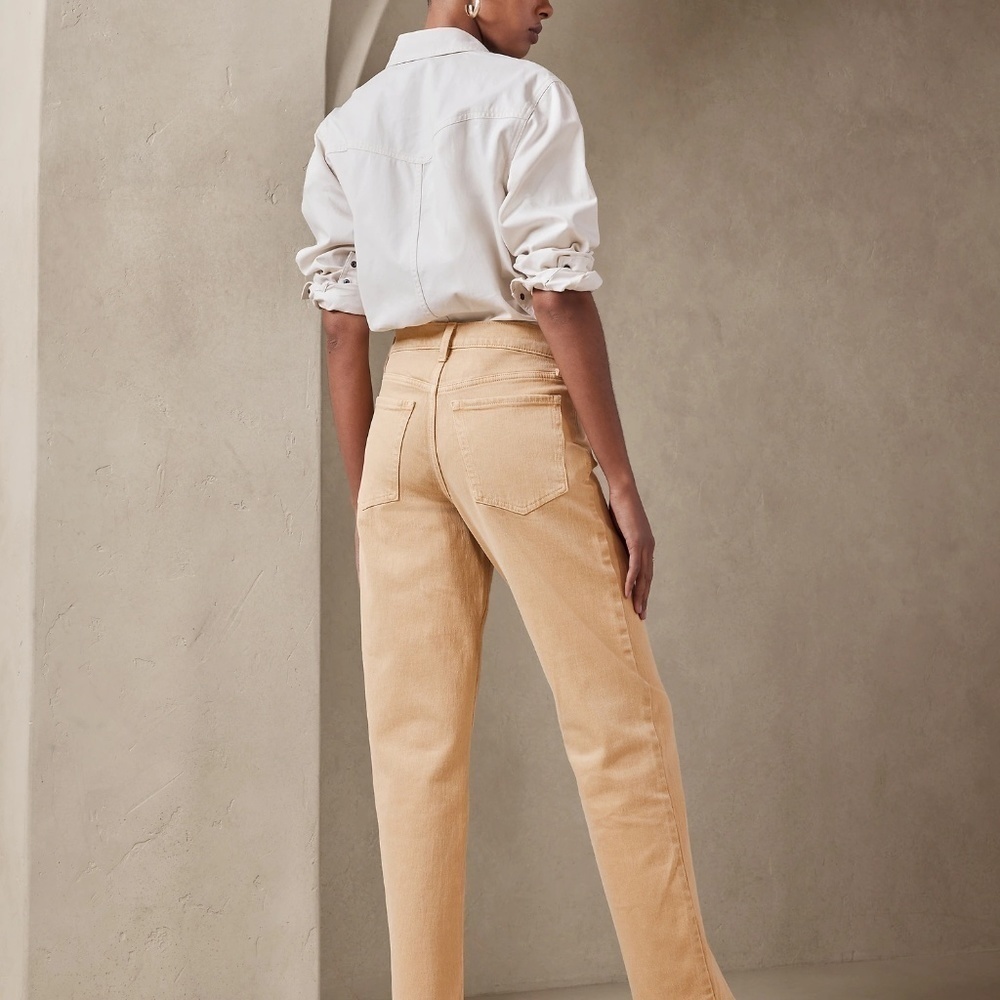 New Banana Republic STRAIGHT MINERAL DYE JEAN - Picture 4 of 6